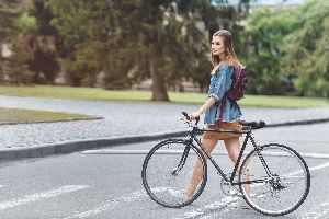 biking