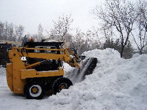 snow plowing