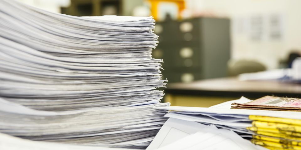 long term paper document storage