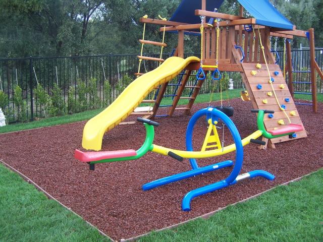 Playset To Save Your Child From Harm, Backyard Playset Ground Cover