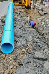 water and sewer installations