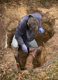 water and sewer installation