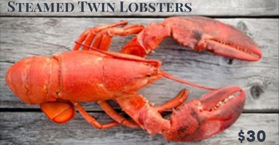 Thursday Only: Steamed Twin Lobsters special for $30 available tonight ...