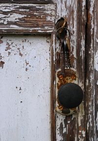 corroded metal door frame