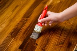 staining hardwood floors