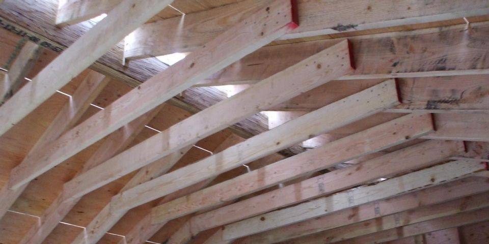 roof rafters and collar ties connection