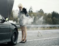 Car repair, smoke.