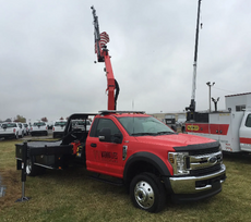 truck mounted crane installation