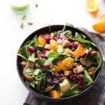 Delicious Cubby Salad Copycat -- Mixed Greens with toasted pistachios, beets, oranges, avocado, and an orange poppyseed dressing made with no refined sugar!