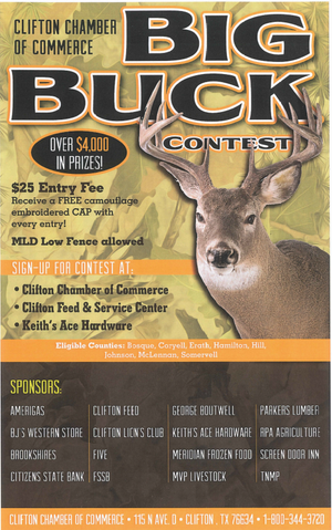Big Buck Contest Clifton, TX